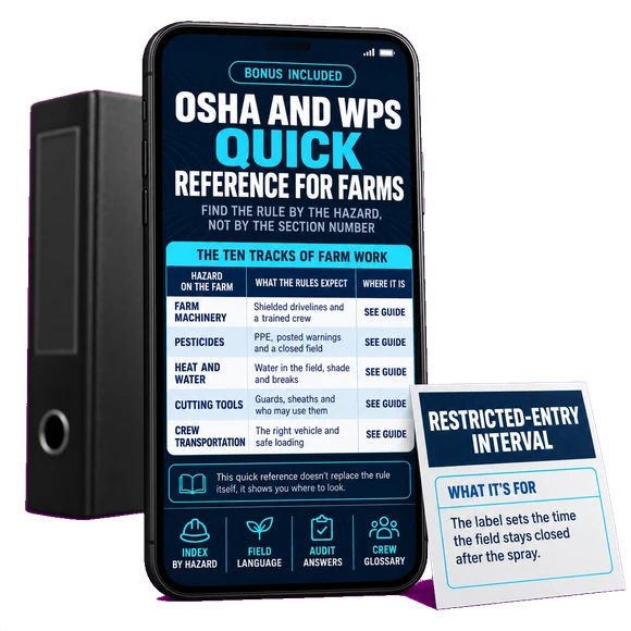 Bonus 2, OSHA and WPS Quick Reference for Farms